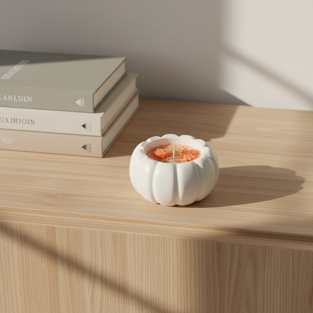 Pumpkin candle