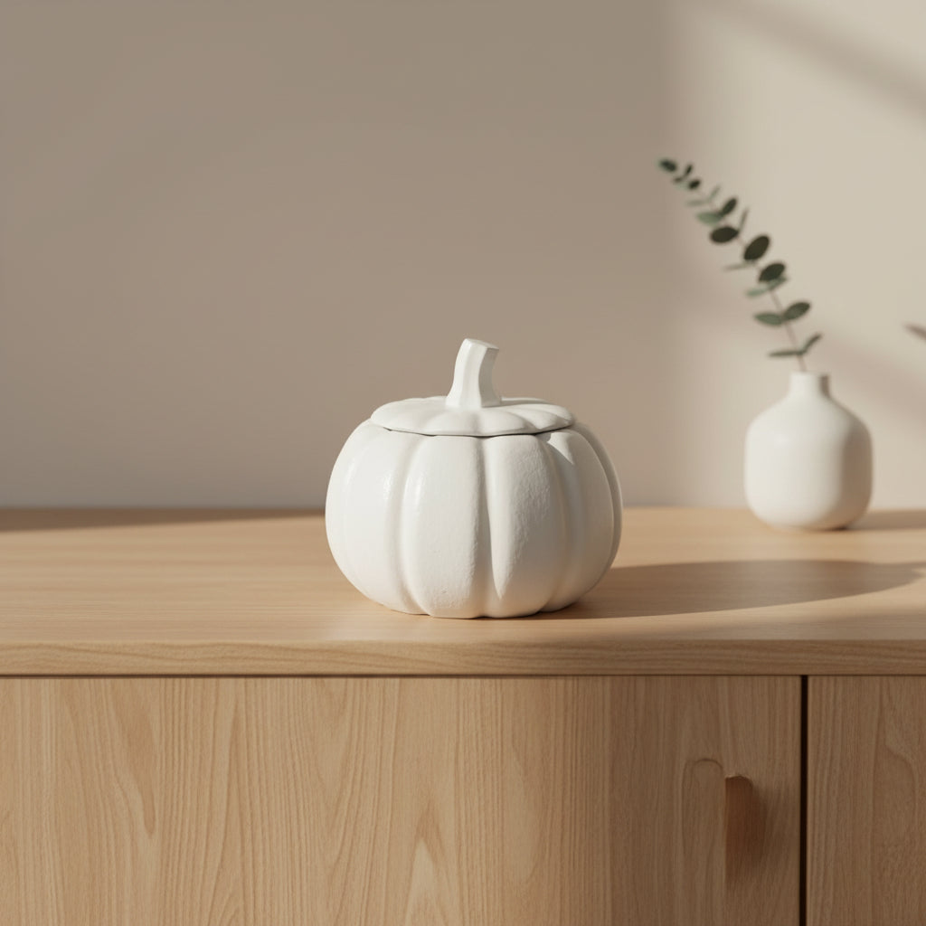 Pumpkin candle