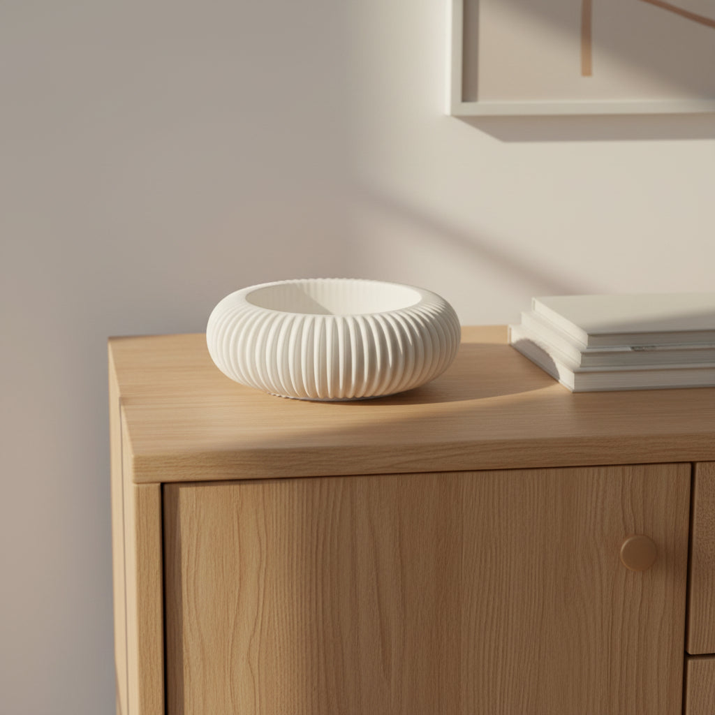 Ribbed dish