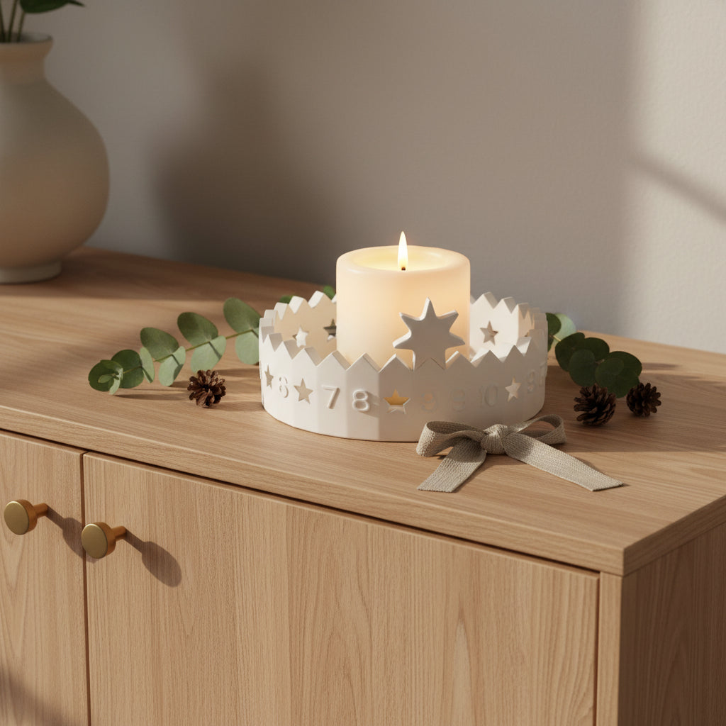 Candle holder advent calendar