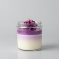 Glass jar flower candles