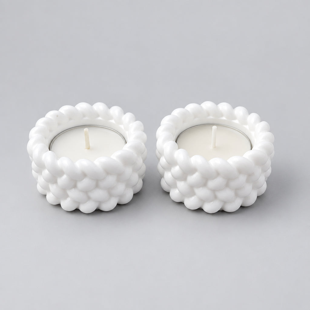 2 knot tea light holders