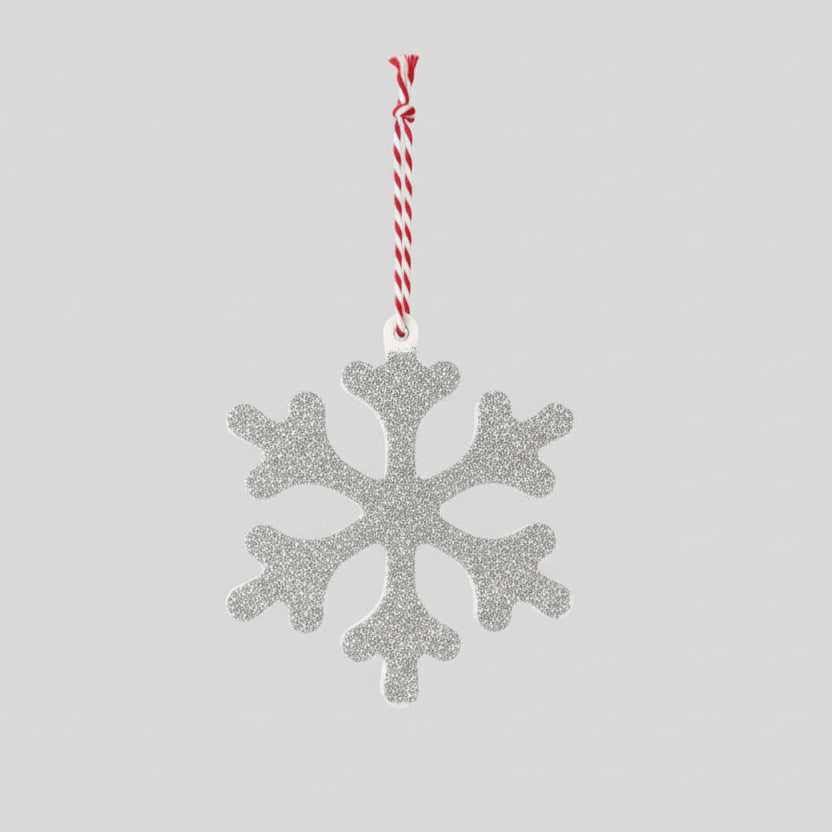 set of three ceramic Christmas ornaments