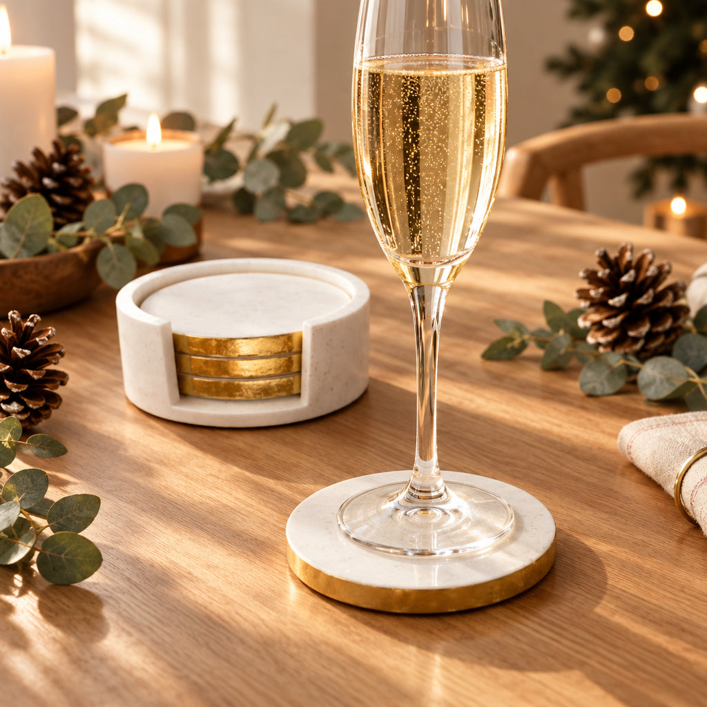 Gold Leaf Coasters