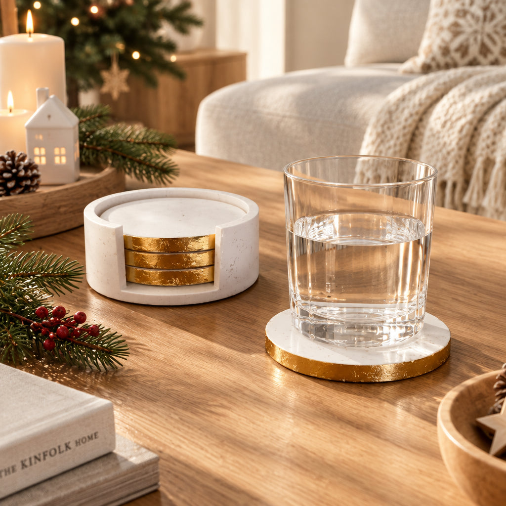 Gold Leaf Coasters