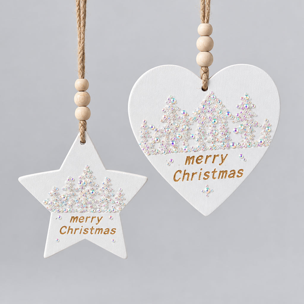 Star and Heart Tree Ornaments